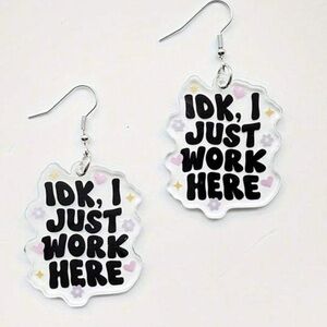 Silver and Black Statement Earrings